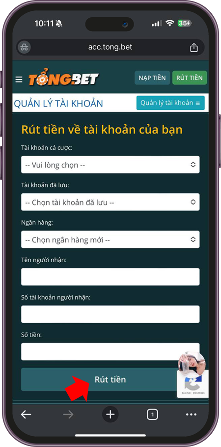 Rút tiền LVS788